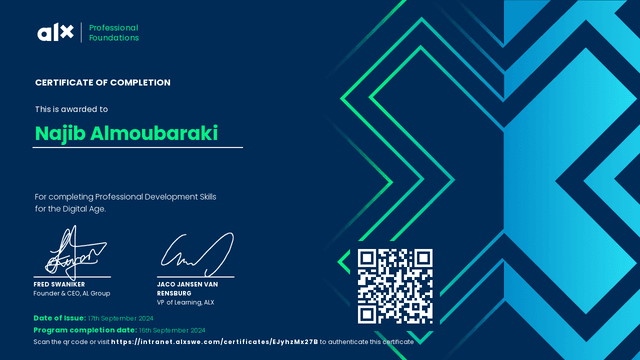 ALX Foundation Certificate thumbnail