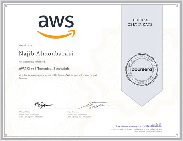AWS - Cloud Technical Essentials thumbnail